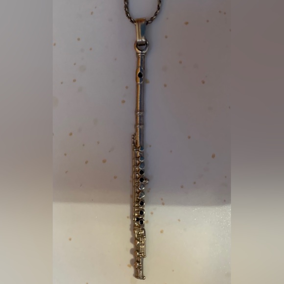 Sterling silver- flute necklace- 1980’s! Must sell! Perfect condition! - Picture 6 of 6